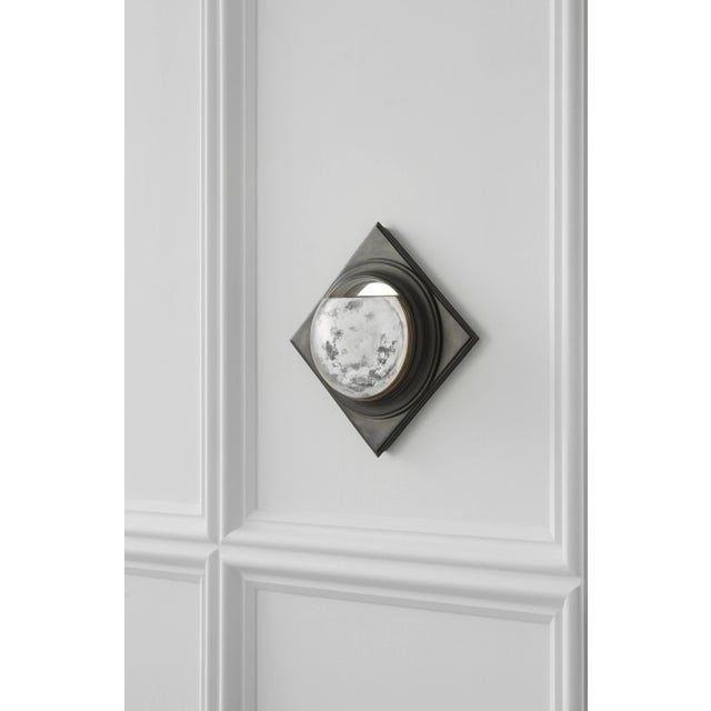 Modern Thomas O'Brien for Visual Comfort Signature Venice Sconce in Bronze with Antique Mirror For Sale - Image 3 of 4