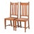 Stickley Brothers Style Antique English Arts & Crafts Carved Oak High Back Side Chairs or Dining Chairs, Pair For Sale