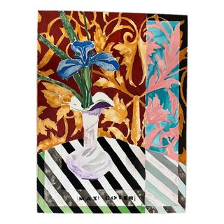 Late 20th Century Max Coyer "Single Iris" 1988 Signed Printer's Proof PP 2/6 Large 30x22 For Sale
