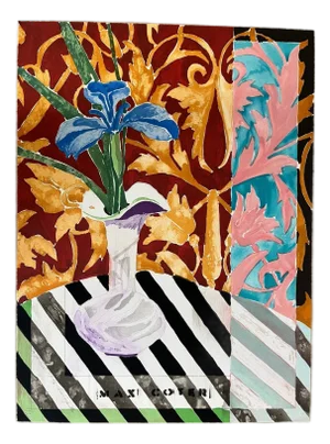 Late 20th Century Max Coyer "Single Iris" 1988 Signed Printer's Proof PP 2/6 Large 30x22