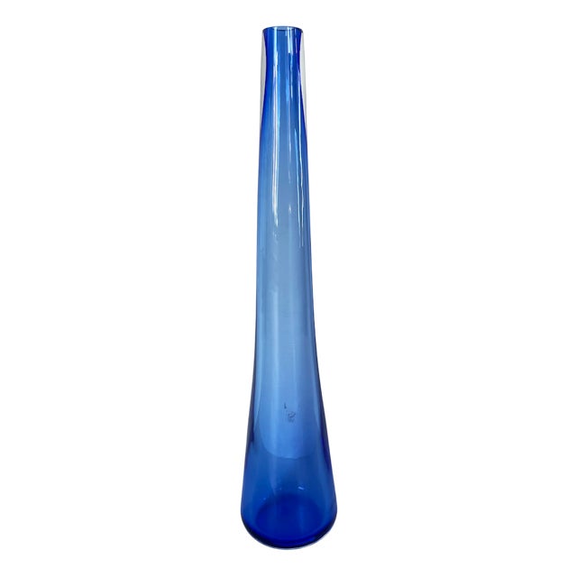 Blue Murano Glass Vase by Murano for Manifattura Di Murano For Sale