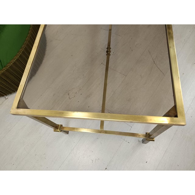Vintage Gold Brass Coffee Table, 1950s For Sale - Image 16 of 18