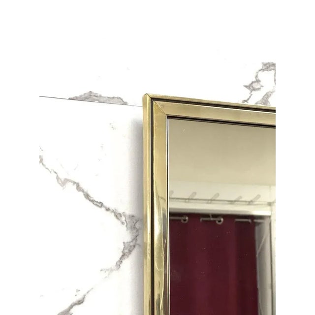 Metal Geometric Mirror, Italy, 1970s For Sale - Image 7 of 8