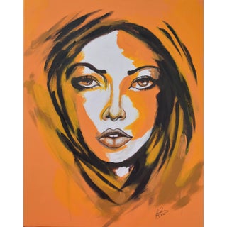 Amber Serenity: A Minimalist Ode to Orange. By Percy A. Rivera For Sale