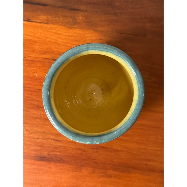 French Country Mid-Century French Savoyard "Terre Vernissée" Attributed Polka Dot Redware Cachepot in the Style of St. Jorioz For Sale - Image 3 of 12