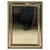 Metal Brass and Beveled Glass Wall Mirror, Mid-20th Century For Sale - Image 7 of 14