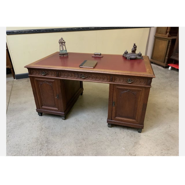 Antique Art Nouveau Desk, 1910 For Sale - Image 10 of 13