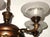 Art Deco French Brass and Glass Five-Light Chandelier, 1940s For Sale - Image 9 of 13