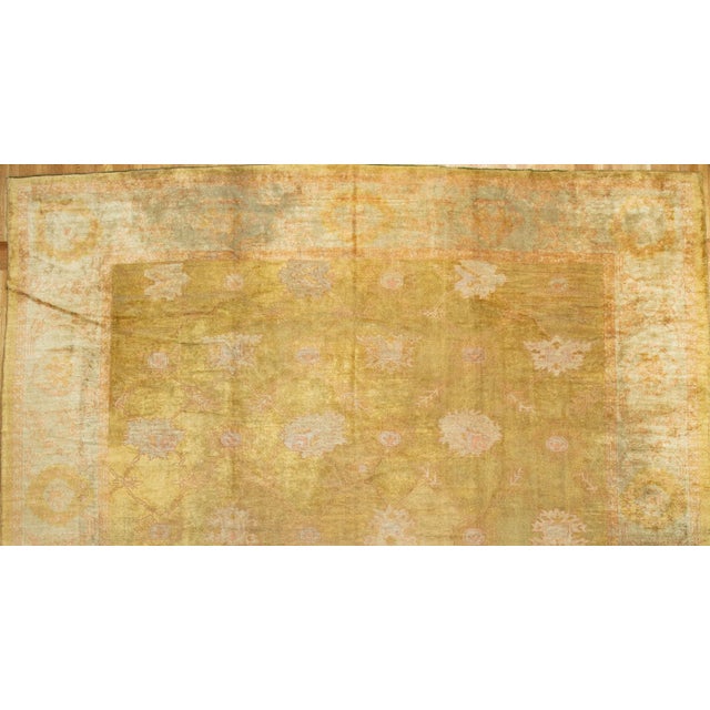 an early 20th century Mammoth Square Size Oushak