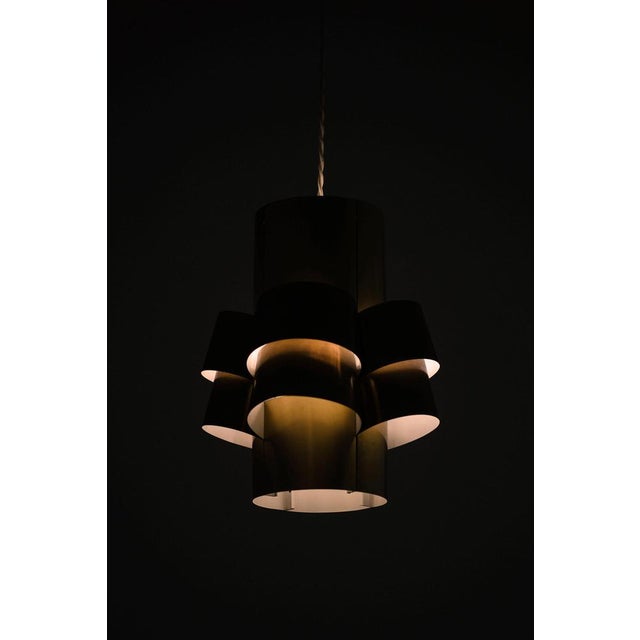Metal Ceiling Lamp attributed to Torsten Orrling & Hans-Agne Jakobsson, 1950s For Sale - Image 7 of 8