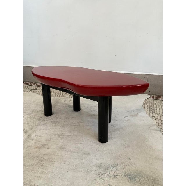 Make an unforgettable, high-design statement with this rare and iconic 1980s "Red Lips" coffee table designed by legendary...
