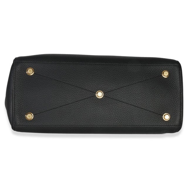 2020s Black Grained Calfskin Monogram Vendome MM For Sale - Image 5 of 9