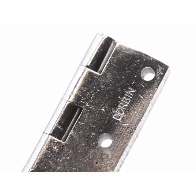 Late 20th Century Set of 4 Late 20th Century Nickel Plated 2 X 1.5 Corbin Butt Cabinet Hinges For Sale - Image 5 of 7