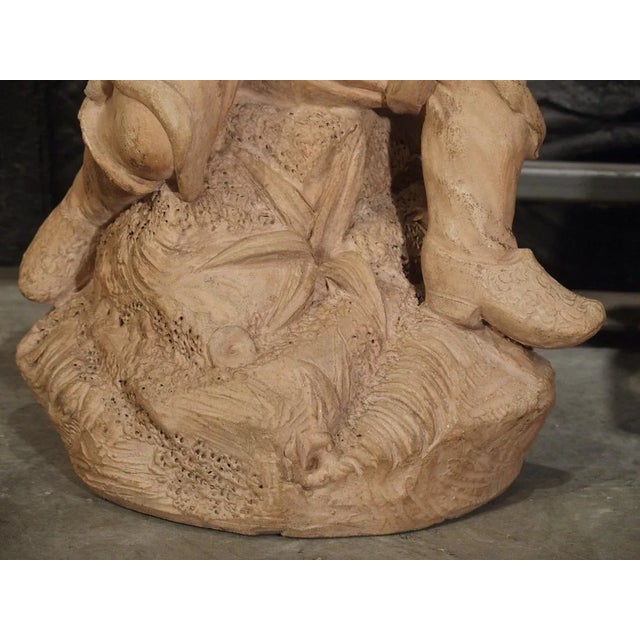 Antique Terra Cotta Statues, Paris, Circa 1880 - a Pair For Sale - Image 4 of 13