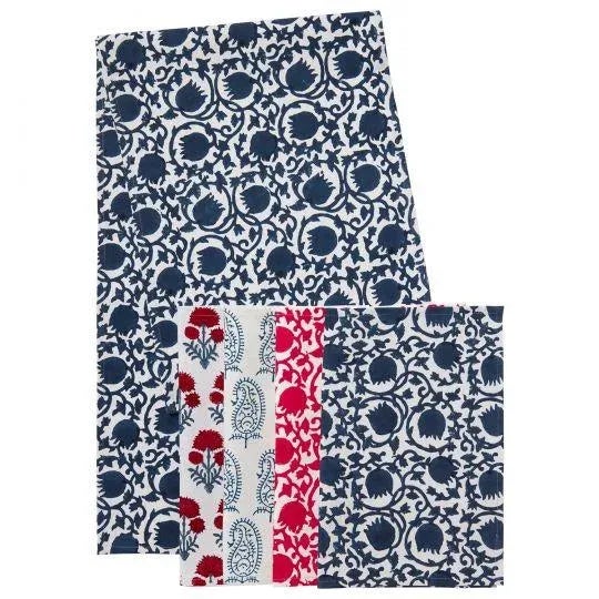 Indian Lotus Blue Runner For Sale - Image 3 of 4