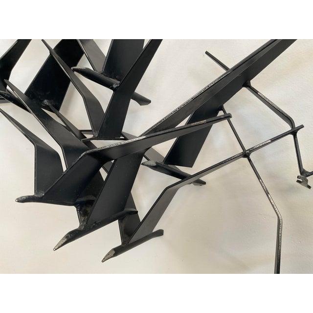 Mid-Century Modern C. Jeré "Flying Birds" Metal Wall Sculpture (1961) For Sale - Image 18 of 18