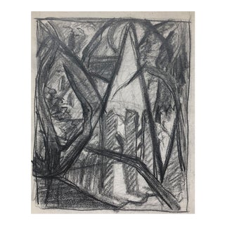 1950s Mid-Century Modern Abstract Drawing For Sale