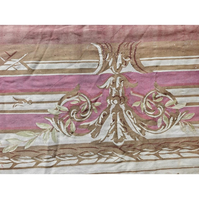 1850s Ivory Field Classical French Antique European Aubusson Oversized Rug For Sale In New York - Image 6 of 10