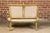 Beige French Directoire Settee with Painted Garlands, Upholstery and Diamond Motifs For Sale - Image 8 of 12