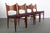 Brown Minimal Danish Modern Contoured Walnut Dining Chairs - Set of 4 For Sale - Image 8 of 8