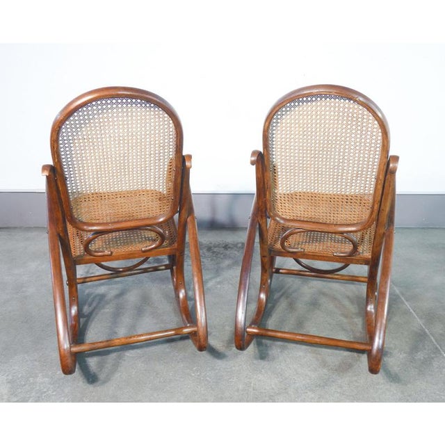 19th Century Wooden Rocking Chairs, Set of 2 For Sale - Image 10 of 18