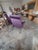 Reclining Chair in Purple Velvet, 1970s For Sale - Image 4 of 14