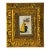 1940s Spanish Embroidered Flamenco Dancer Postcard in Gold Frame For Sale