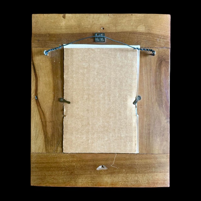 Wood Antique Italian Sorrento Marquetry Picture Frame, Inlaid Wood Frame, Vintage Italian Wood Photo Frame, Grand Tour Decor For Sale - Image 7 of 7