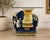 An exceptional vintage Chinese glazed ceramic elephant side table, masterfully crafted with vibrant cobalt blue, celadon,...