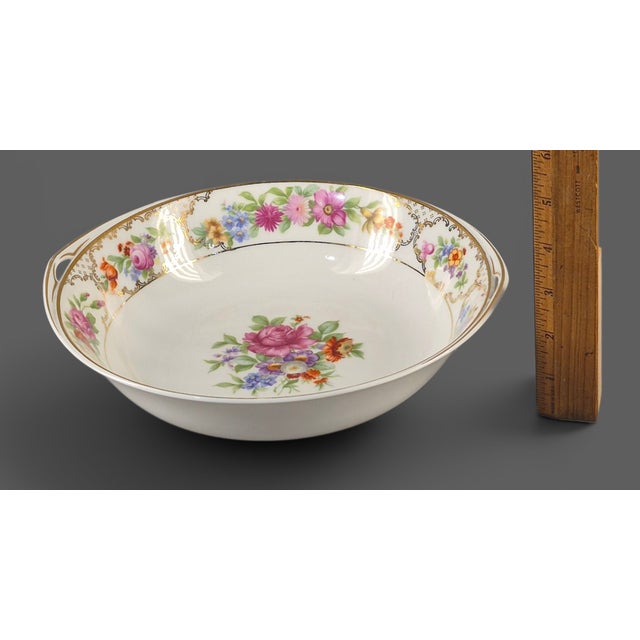 Late 20th Century Vintage Seld Bavaria Rosenthal Floral "Donatello" Serving Bowl For Sale - Image 5 of 8