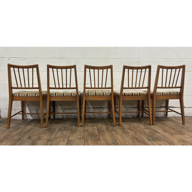 Vintage Kroehler MFG MCM Mid Century Modern Dining Side Chairs - Set of 5 For Sale - Image 10 of 13