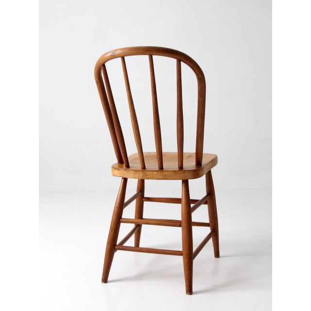 Antique Windsor Bow Back Side Chair For Sale - Image 9 of 16