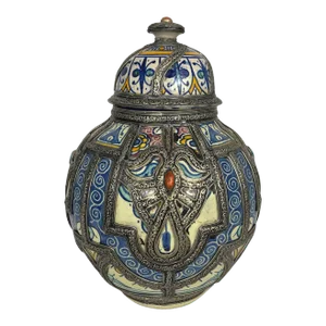 Mid-Century Moroccan Pottery Jar