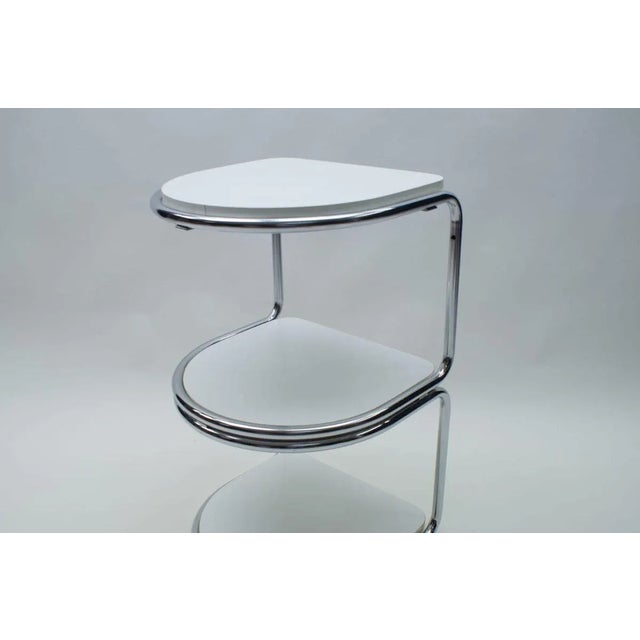 German Semi-circular Tubular Steel Shelves, 1970s, Set of 2 For Sale - Image 13 of 14