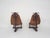 Brown Vintage Saddle Leather Lounge Chairs, Brazil, 1960s, Set of 2 For Sale - Image 8 of 18