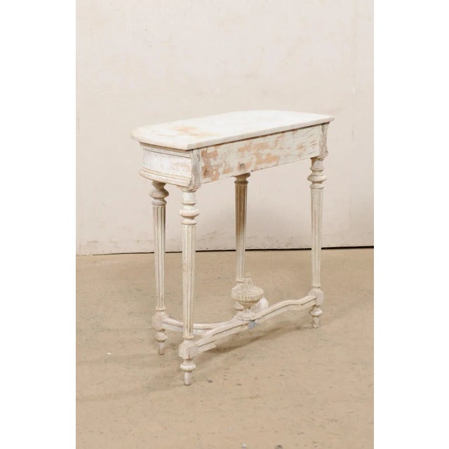 Mid 20th Century French Neoclassical Console with Marble Top For Sale - Image 11 of 13