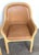 Pair of Karl Rausch for Baker "Linea Cara" Split-Reed Rattan & Leather Armchairs For Sale - Image 12 of 17