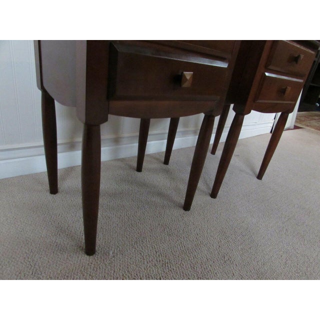 Ethan Allen Nightstands, Two Drawer End Tables, 155306 A Pair Chairish