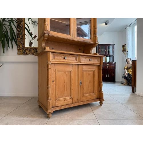 Antique Gründerzeit Kitchen Cupboard in Softwood, 1890s For Sale - Image 15 of 17
