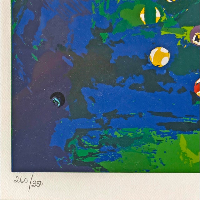 Contemporary LeRoy Neiman, Pool Room, Hand Signed Serigraph, Edition of 350, Framed, Contemporary, 1971 For Sale - Image 3 of 3