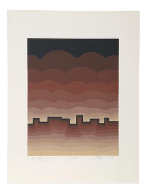 1980s Roy Ahlgren, Pueblo Silkscreen