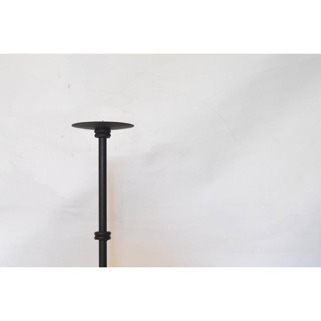 Brutalist Iron Candlestick from the 1960s A beautiful French brutalist cast iron candlestick, this piece will perfectly...
