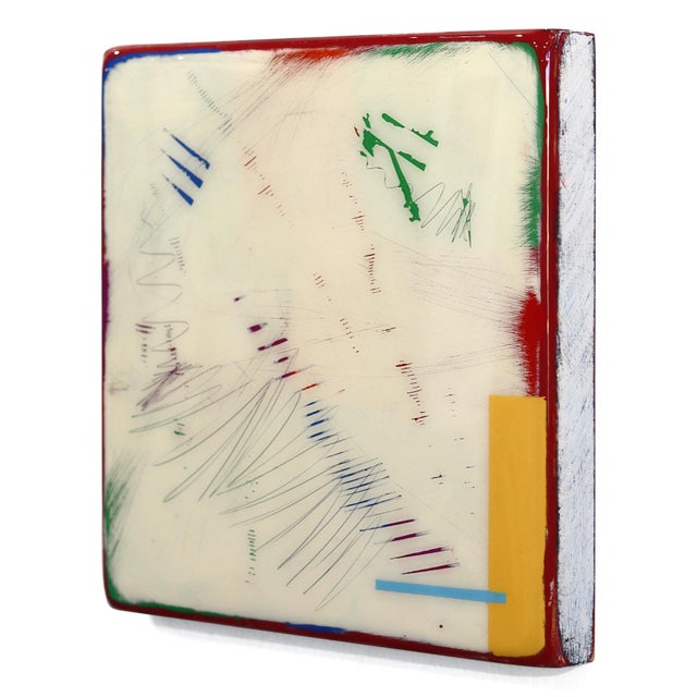 Tide Pools 41 - Contemporary Shiny Resin Minimalist Abstract Art on Wood Original Artwork by Ricky Hunt For Sale In Los Angeles - Image 6 of 9