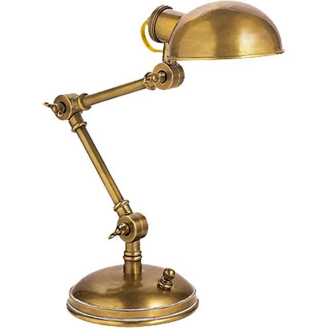 The Pixie in Hand-Rubbed Antique Brass Designer: Chapman & Myers Height: 13" - 18.5" Shade Detail: 4.75" x 2.25"...