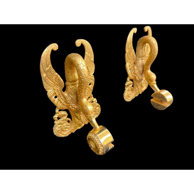 Iconic Sherle Wagner Imperial Swan 24k Gold & Rock Crystal Bathroom Suite For Sale In Portland, ME - Image 6 of 8