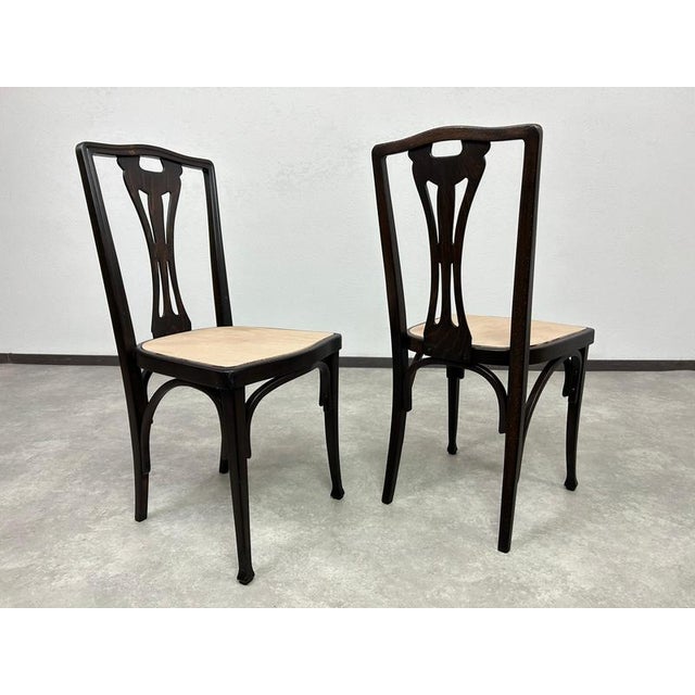 Vintage Dining Chairs from J&J Kohn, 1890s, Set of 6 For Sale - Image 4 of 15