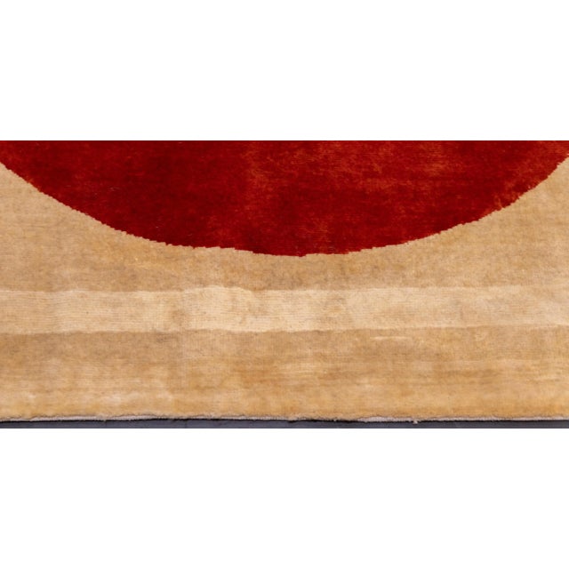Mid 20th Century French Artistic Wool Rug Inspired by Calder 4'10'' X 6'6'' For Sale - Image 4 of 9