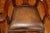 Animal Skin Pair of Theodore Alexander Althorp Chippendale Style Leather Seat Arm Chairs For Sale - Image 7 of 14