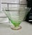Mid-Century Modern 1940s Watermelon Glass Ribbed Fruit Bowl For Sale - Image 3 of 11
