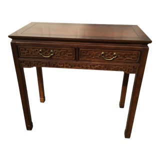 19th Century Wellington Hall Entry Holl StyLacquer Console Table For Sale